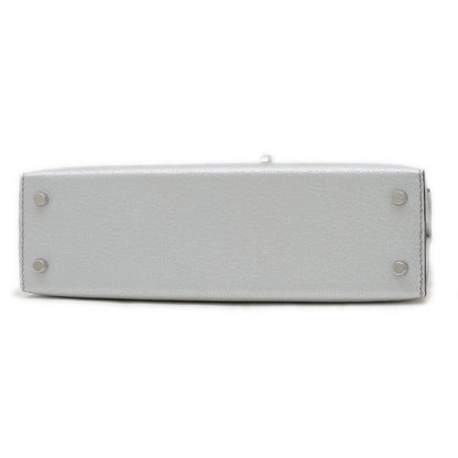 ケリー ミニ ドゥ 2 シェーブルシャムキラ アルジャン シルバー金具 W刻印 ハンドバッグ