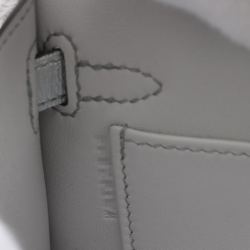 ケリー ミニ ドゥ 2 シェーブルシャムキラ アルジャン シルバー金具 W刻印 ハンドバッグ