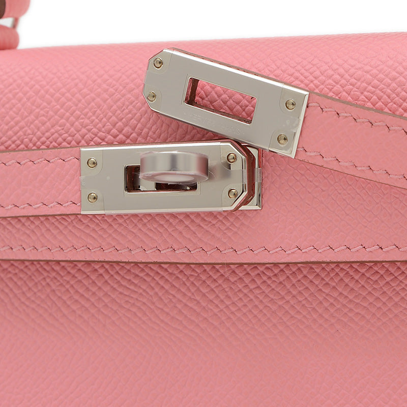 ケリー ミニ ドゥ 2 エプソン ローズコンフェッティ シルバー金具 K刻印 ハンドバッグ