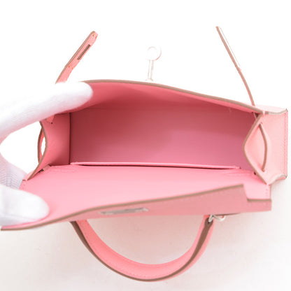 ケリー ミニ ドゥ 2 エプソン ローズコンフェッティ シルバー金具 K刻印 ハンドバッグ