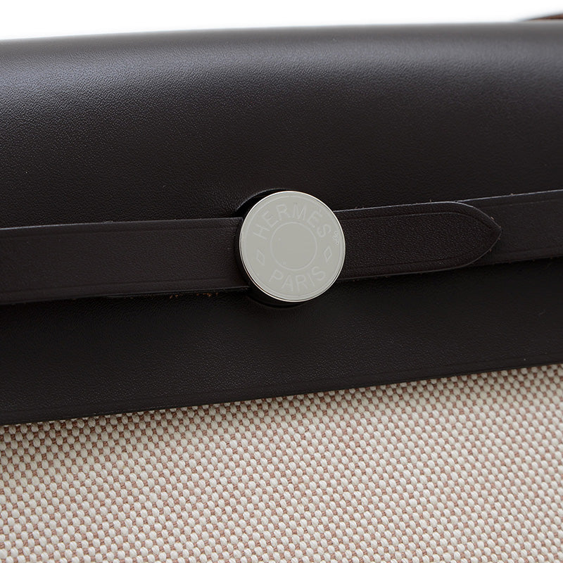 エールバッグ ミニ 20 トワル エベンヌ シルバー金具 K刻印 ショルダーバッグ