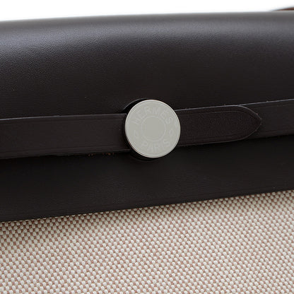 エールバッグ ミニ 20 トワル エベンヌ シルバー金具 K刻印 ショルダーバッグ