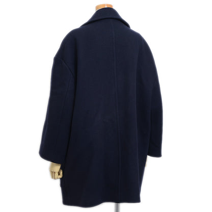 オーバーシルエット ルーズ ピーコート ウール ネイビー 2M780814E ピーコート