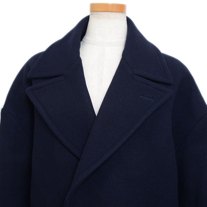 オーバーシルエット ルーズ ピーコート ウール ネイビー 2M780814E ピーコート