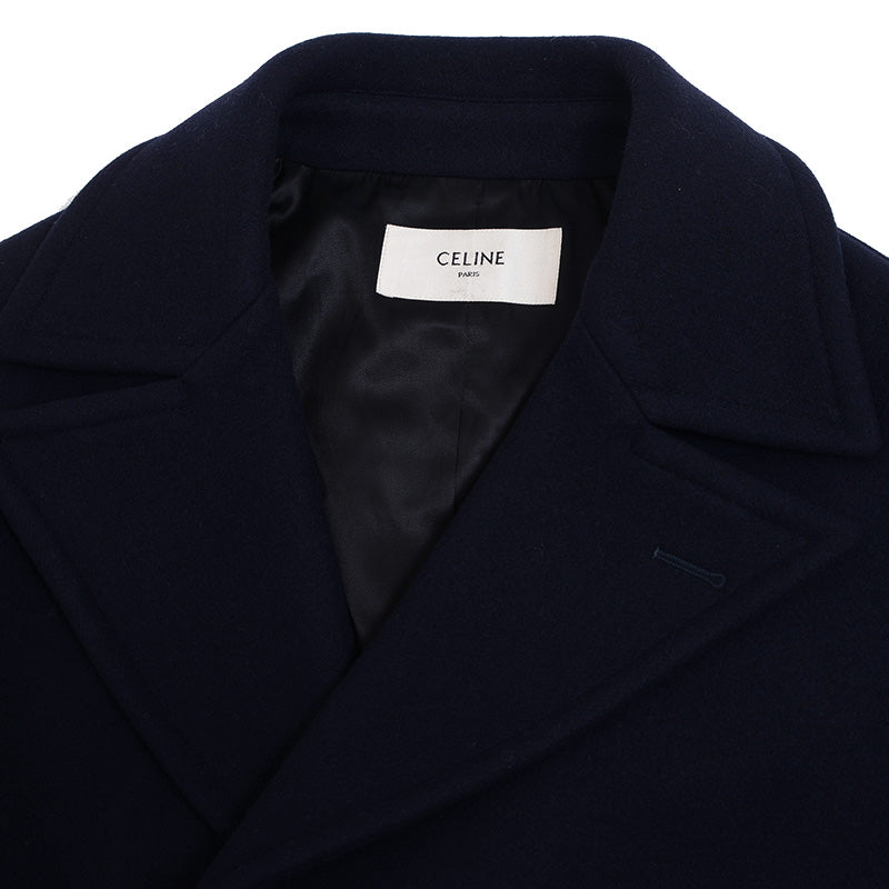 オーバーシルエット ルーズ ピーコート ウール ネイビー 2M780814E ピーコート