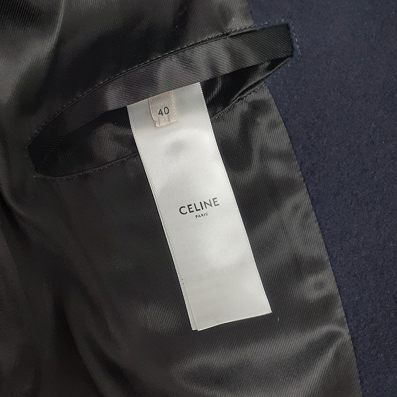 オーバーシルエット ルーズ ピーコート ウール ネイビー 2M780814E ピーコート