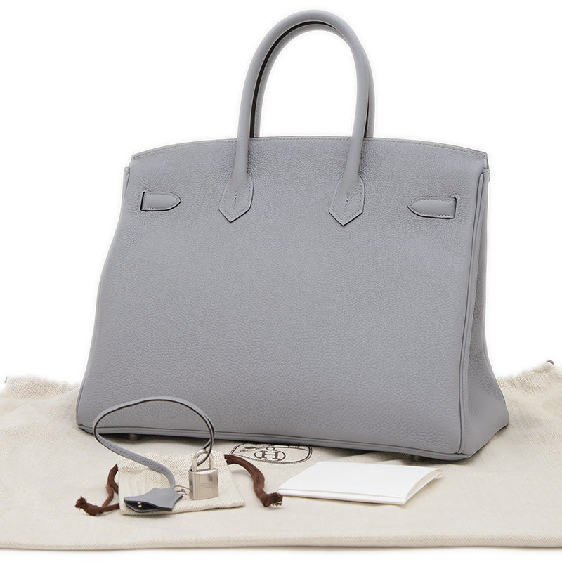 バーキン35 トゴ グリパンタン シルバー金具 K刻印 ハンドバッグ