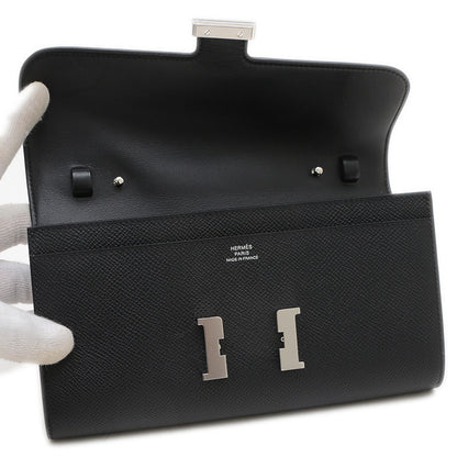 コンスタンストゥーゴー エプソン ブラック シルバー金具 K刻印 長財布