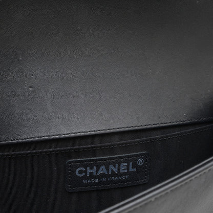 ボーイシャネル 20 チェーンショルダー ラインストーン ラムスキン ブラック A67085 ショルダーバッグ