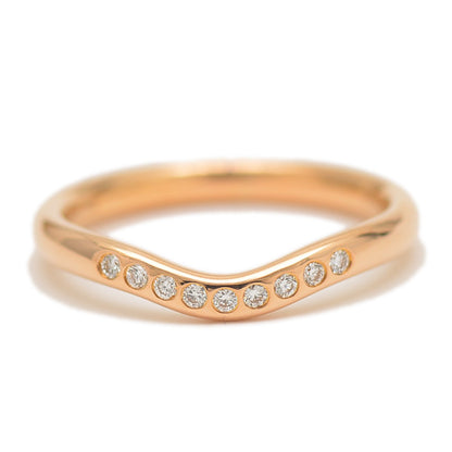 エルサ ペレッティ カーブドバンドリング K18PG/ダイヤ 11号 リング・指輪