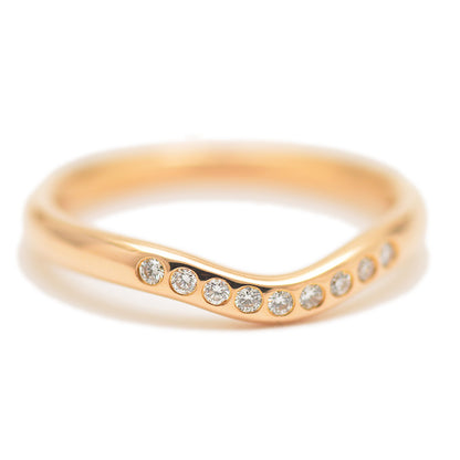 エルサ ペレッティ カーブドバンドリング K18PG/ダイヤ 11号 リング・指輪