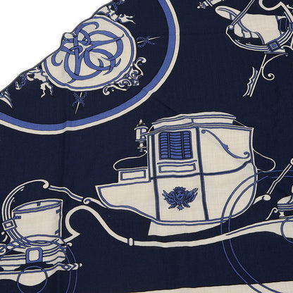 トライアングルジェアン ショール エクスリブリス キャバン/ナチュラル/キュイール スカーフ