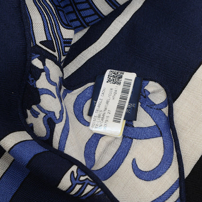 トライアングルジェアン ショール エクスリブリス キャバン/ナチュラル/キュイール スカーフ