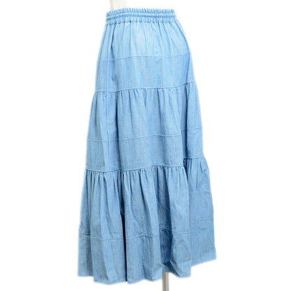 トリオンフ ロングスカート コットン ブルー 2J377310P 38サイズ ロングスカート