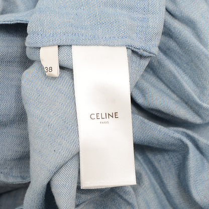 トリオンフ ロングスカート コットン ブルー 2J377310P 38サイズ ロングスカート