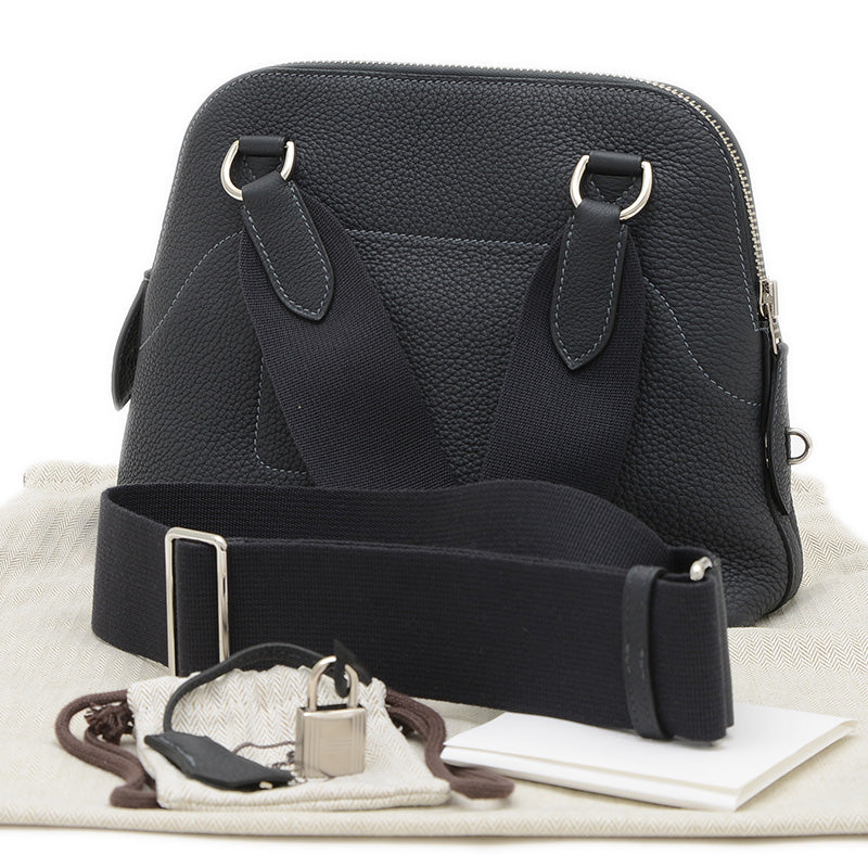 ボリードメッセンジャー トゴ ブルーニュイ シルバー金具 K刻印 ショルダーバッグ