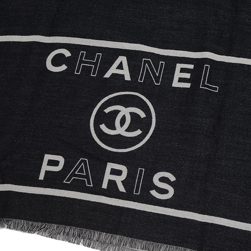 ストール ココマーク カシミヤ ブラック ストール