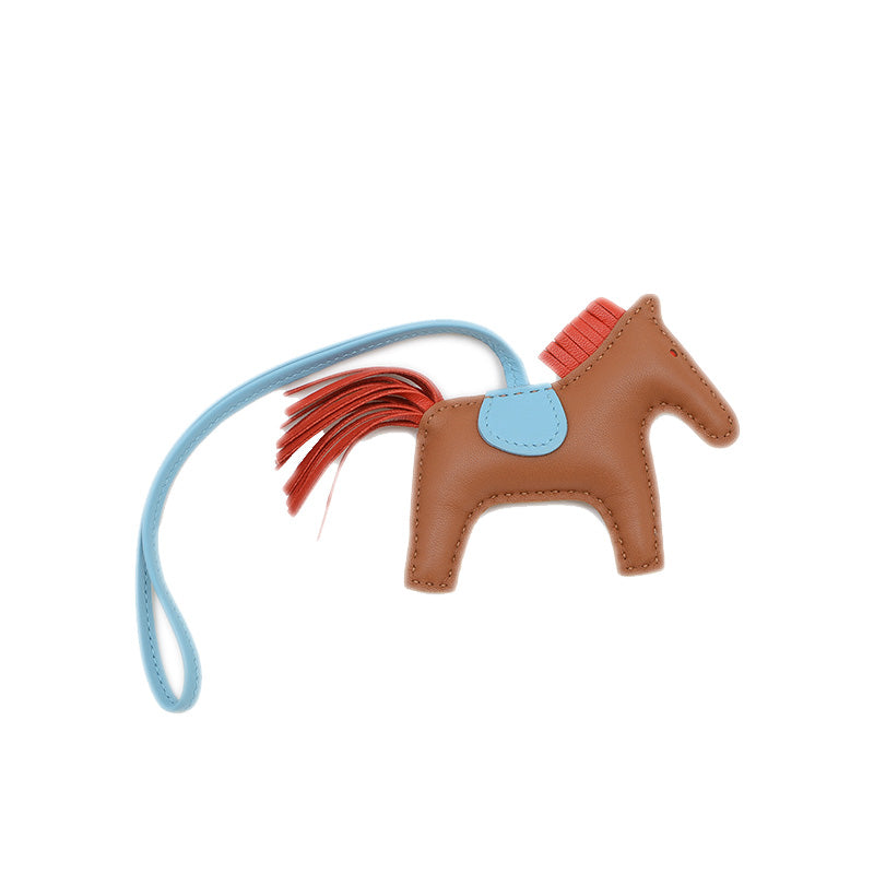 ロデオ PM バッグチャーム ゴールド/ルージュインディアン/セレステ D刻印 バッグチャーム