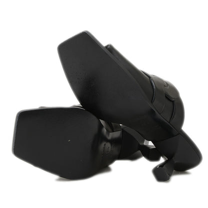 サンダル ハンナ55 レザー ブラック レディース サイズ36.5 サンダル