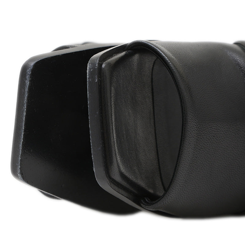 サンダル ハンナ55 レザー ブラック レディース サイズ36.5 サンダル