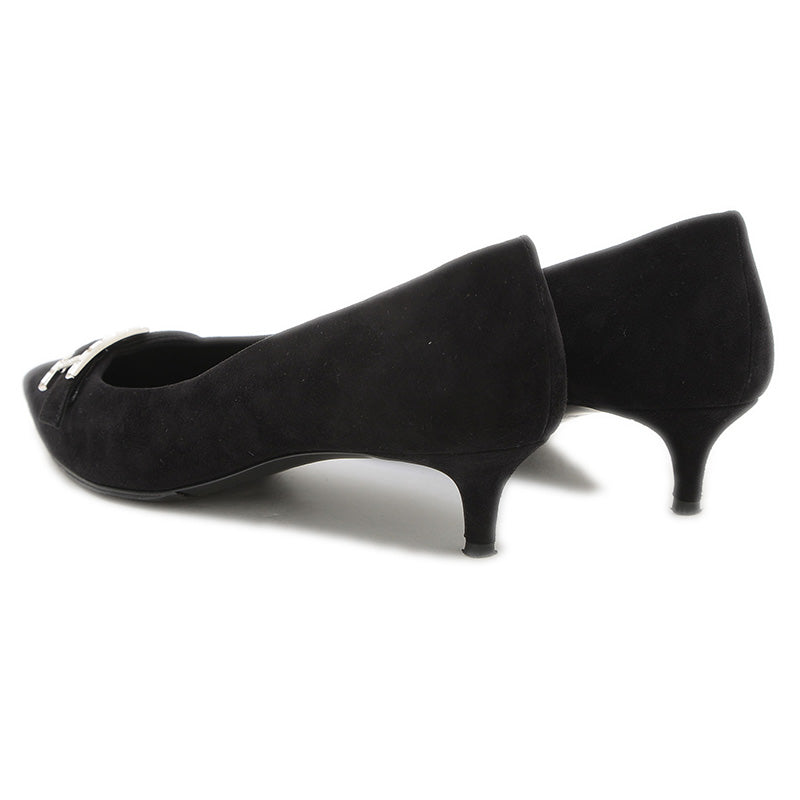 パンプス ブラッシュ40 スエード ブラック レディース 36サイズ パンプス