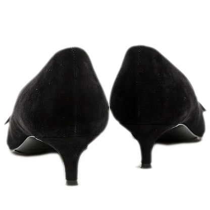 パンプス ブラッシュ40 スエード ブラック レディース 36サイズ パンプス