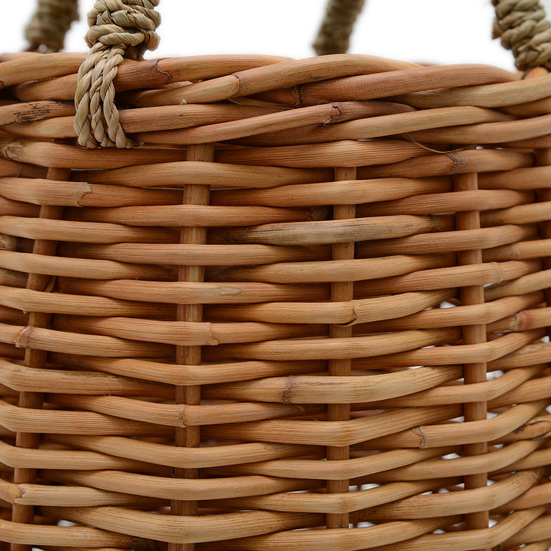 ホースバケット L かごバッグ ラタン ナチュラル トートバッグ