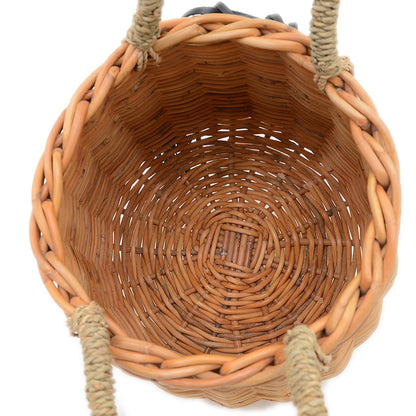 ホースバケット L かごバッグ ラタン ナチュラル トートバッグ