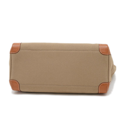 パスパス35 ハンドバッグ トワルアッシュ/バレニア カーキ/ブラウン □R刻印 トートバッグ