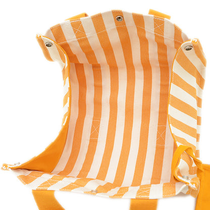 カンヌ PM キャンバス オレンジ/ホワイト トートバッグ