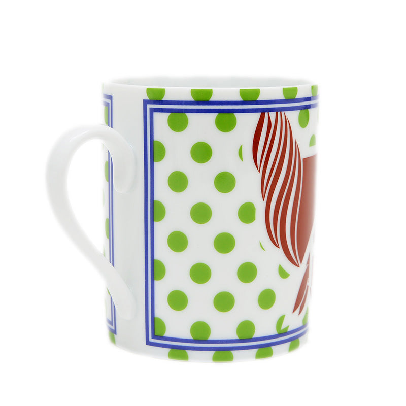 マグカップ QUADRIGE POP クアドリカ グリーン 陶磁器 300ml マグカップ