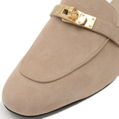 オズ　ミュール サンダル スエード ベージュ レディース 36サイズ ミュール