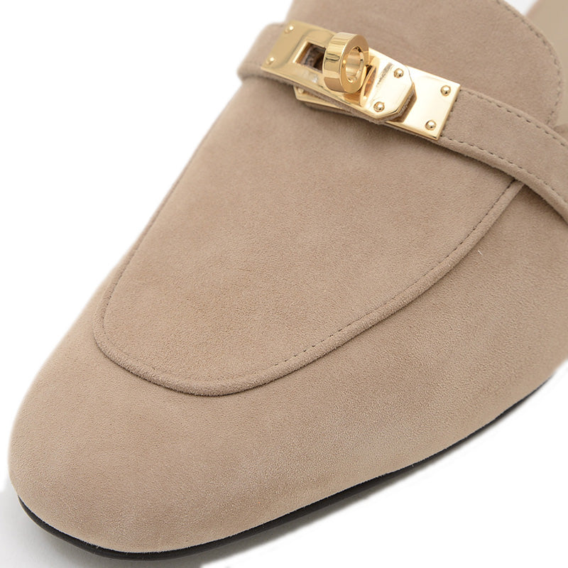 オズ　ミュール サンダル スエード ベージュ レディース 36サイズ ミュール