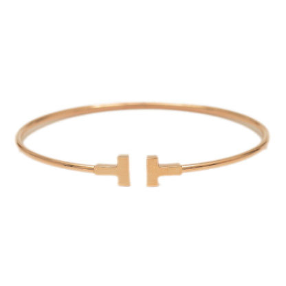 Tナロー ワイヤー ブレスレット ミディアム K18PG ブレスレット