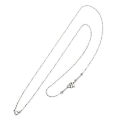 バイザヤード ネックレス Pt950/1Pダイヤ トップ約4mm ネックレス