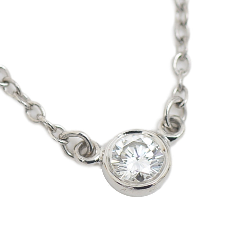 バイザヤード ネックレス Pt950/1Pダイヤ トップ約4mm ネックレス