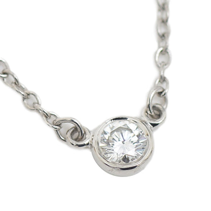 バイザヤード ネックレス Pt950/1Pダイヤ トップ約4mm ネックレス