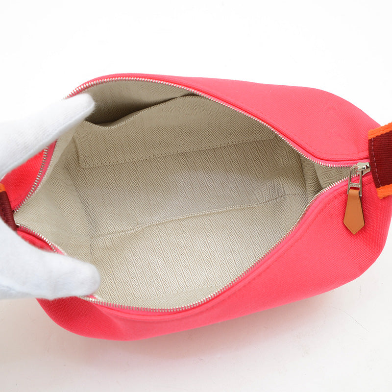 ブリッド ア ブラック PM ポーチ コットンキャンバス ピンク ハンドバッグ