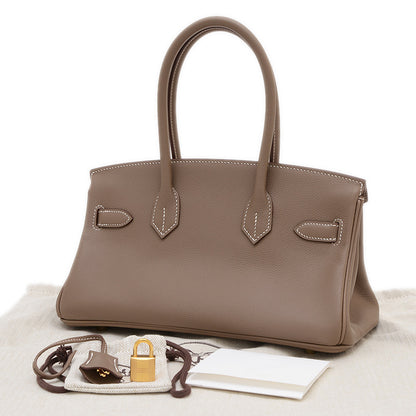 ショルダーバーキン 30 トリヨン エトゥープ ゴールド金具 K刻印 ハンドバッグ