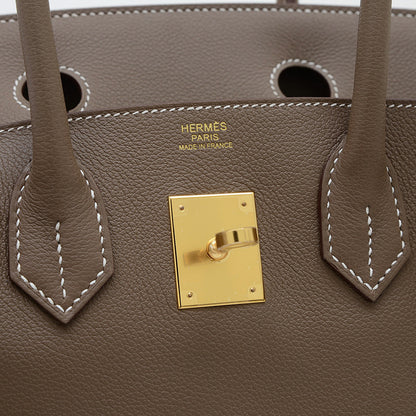 ショルダーバーキン 30 トリヨン エトゥープ ゴールド金具 K刻印 ハンドバッグ