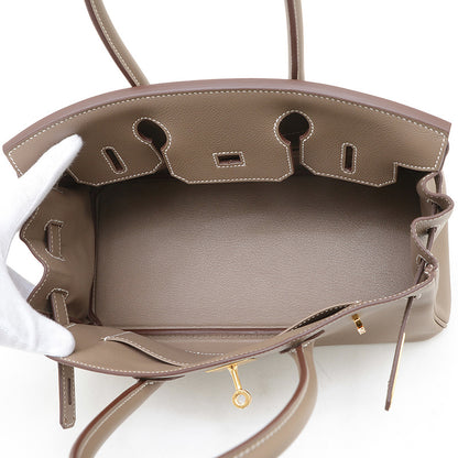 ショルダーバーキン 30 トリヨン エトゥープ ゴールド金具 K刻印 ハンドバッグ