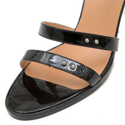 ストラップ サンダル エナメル ブラック #36.5 サンダル