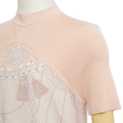 ツイルレーヌ ショートスリーブニット シルク/コットン混 ベージュ #48 ニット