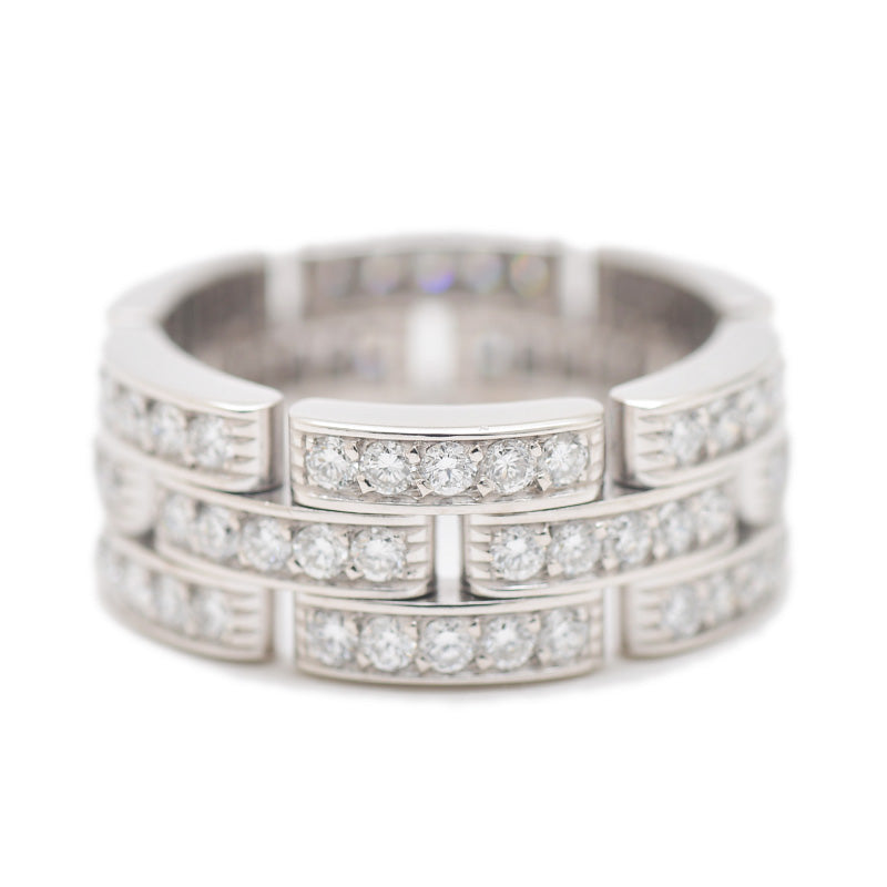 マイヨン パンテール リング 3連 K18WG/ダイヤ #53 N47492 リング・指輪