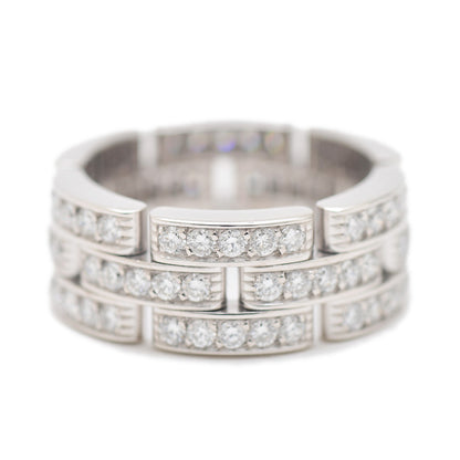 マイヨン パンテール リング 3連 K18WG/ダイヤ #53 N47492 リング・指輪