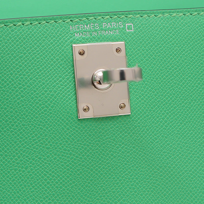 ケリー ミニ ドゥ 2 タッチ マダム/アリゲーター ヴェールコミック W刻印 ハンドバッグ