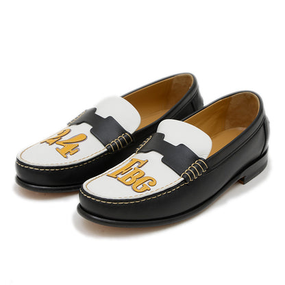 モカシン ケネディ 24 FBG 24番地のサーキット レザー レディース 36.5サイズ モカシン