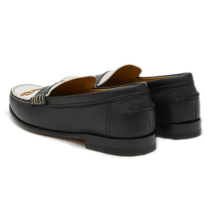 モカシン ケネディ 24 FBG 24番地のサーキット レザー レディース 36.5サイズ モカシン