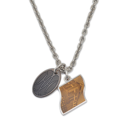 パラード ネックレス バッファローホーン シルバー/オランジュ ネックレス