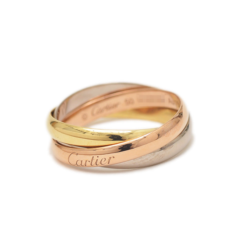 トリニティ リング SM スリーカラーゴールド K18PG/YG/WG #50 リング・指輪